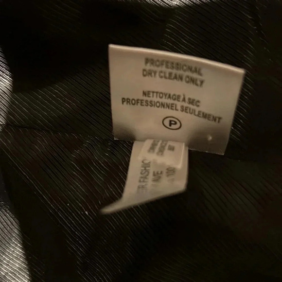 Calvin Klein black tweed Wool Pea Coat Sz 10 - Picture 10 of 17